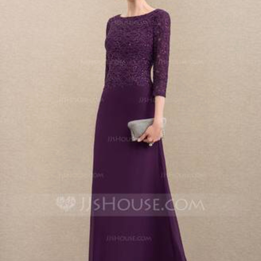 Purple Gown.  Size 2.